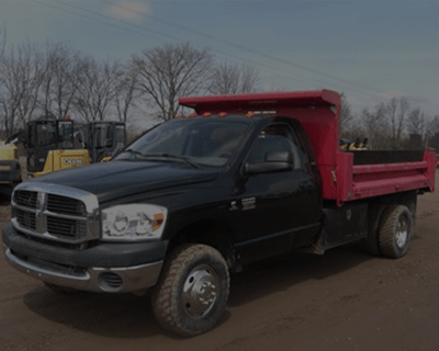 CV black truck with bed
